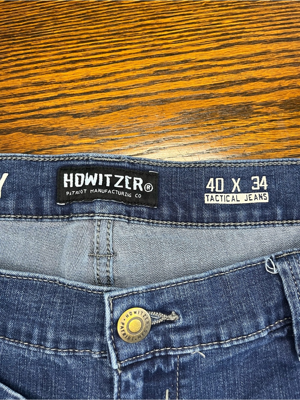 Howitzer Mens Liberty Jeans Size 40x34 Tactical Denim Relaxed Taper Stretch - Picture 2 of 11